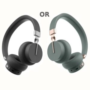 Fingertime Wired Wireless Bluetooth V5.3 Headphone, Mic, 50Hours Life