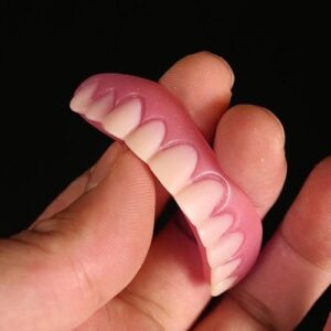 2Pcs Top + Bottom Veneers False Teeth Smile White Smile False Teeth