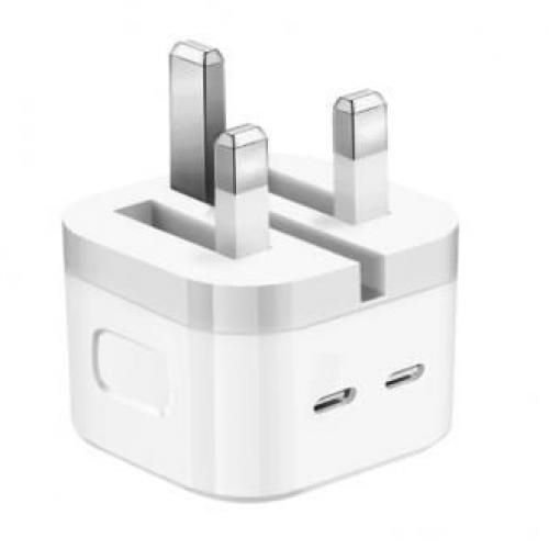 50W PD Dual USB Type C Fast Charger For Samsung, IPhone, Macbook, Android