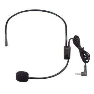 3.5mm Wired Headset Microphone Headworn Mic For Voice-