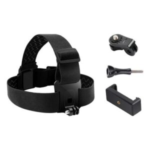 Adjustable Head Strap Mount Holder With Clamp For Phone Universal
