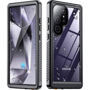 Galaxy S24 Ultra Waterproof Case, Snowproof Dustproof Shockproof Built-in Screen Protector IP68 Sealed Full Body Protection Underwater Case Cover For Samsung Galaxy S24 Ultra