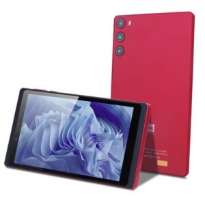 C Idea 7 Inch Portable Tablet,Android 12 Tablet PC With SIM Card Slot 32GB Storage 64GB Expandable Dual Camera ?Red)