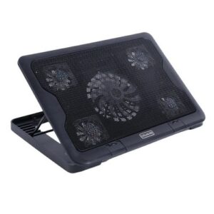 5 Quiet Blue LED Fans Gaming Laptop Cooler Stands