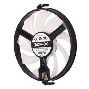 GPU Cooler Graphics Card Fan VGA Cards Blower Cooler For XFX RX470 RX480, With Red Light