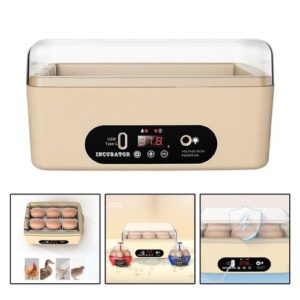6 Eggs Incubator Automatic Intelligent Digital Poultry Manual Turning