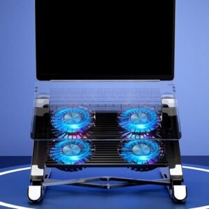 Laptop Stand With 4 Cooling Fans Cooler Gaming Notebook For 11-17.3
