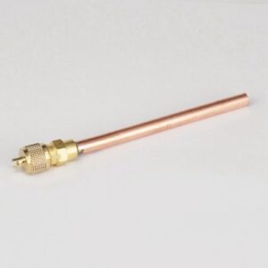 6.35x0.6x90mm Copper Gas Access Valve With Coper Tube For Fridge Freezer