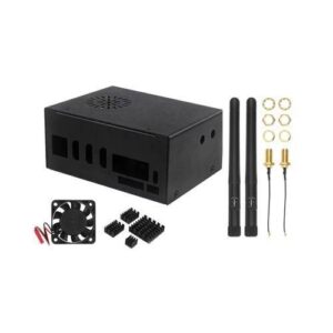For Orange Pi 5 Plus Metal Case with Cooling Fan Heat Sink