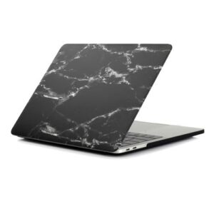 Coosybo 13" Pro (USB-C Port) Case, Marble Hard Rubberized Cover For 2016-2018 Macbook Pro 13.3 Inch With Touch Bar, Black/White