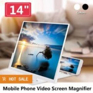 14'' Folding Mobile Phone Screen Magnifier 3D Screen-White