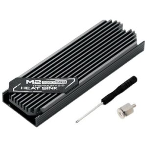 915 Generation Ultrathin M2 SSD Heat Sink M2 2280 Solid State Aluminum Heatsink Cooler Cooling Thermal Pad Grey