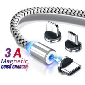 Cable With Magnetic USB Android Cables - Silver
