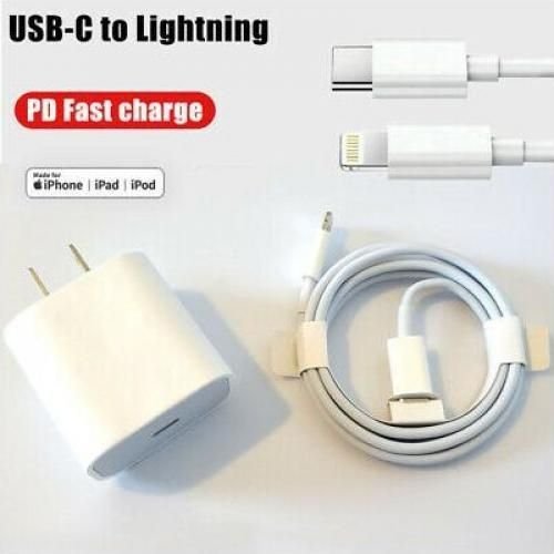 35W Fast Type -C Iphone Charger Head AND CORD TYPE C Adapter For IPhone 11/12/13/14 Pro Max