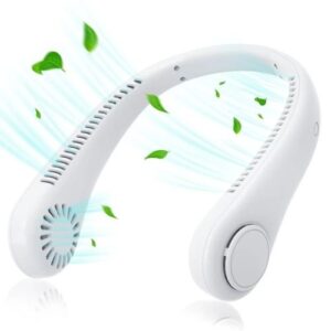 Leaf Less Neck Hanging Small Fan USB Charging Outdoor Portable Portable Sports Neck Hanging Fan