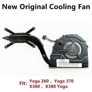 For Lenovo ThinkPad Yoga 260 Yoga 370 X380 Cooling Fan CPU Heatsink Radiator FRU01HW757 01HW758 00HN995 02DA165