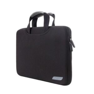 15.4 Inch Portable Air Permeable Handheld Sleeve Bag ForBook Air / Pro, Lenovo And Other Laptops, Size: 38x27.5x3.5cm (Black)