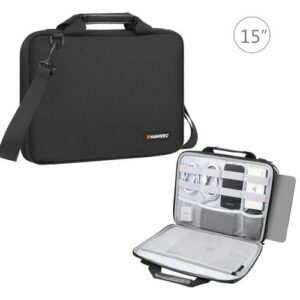 15.0 Inch Zipper Briefcase Crossbody Laptop Handbag