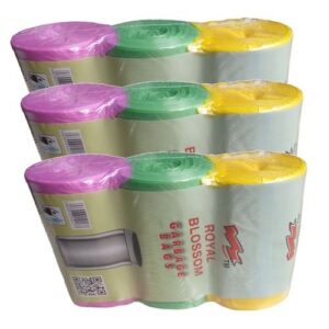 Garbage Waste Bin Bag Pack Of 3 Colours X 3Packs