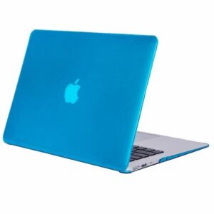 13" Air Case, Crystal Hard Rubberized Cover For Macbook Air 13.3 Inch, Light Blue