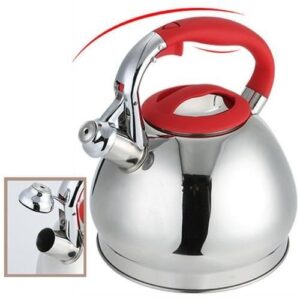 3L Stainless Steel Tea Kettle Built In Whistle Teapot With Heat Resistant Suitable For Gas Stoves Electric Ceramic Stoves