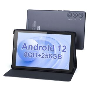 C Idea 9 Inches Android 12 Sim Tablets WiFi 256GB ,1280 * 800,8000mAh Battery Tablet Gray