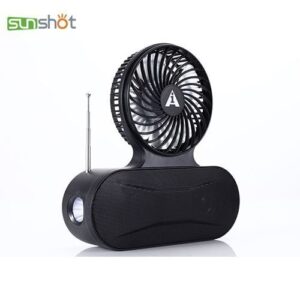 AI-135 Solar Charging Flashlight Fan Radio Bluetooth Speaker