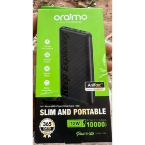 Oraimo COMPACT 10000mAh Ultra Slim Power Fast Charging Bank
