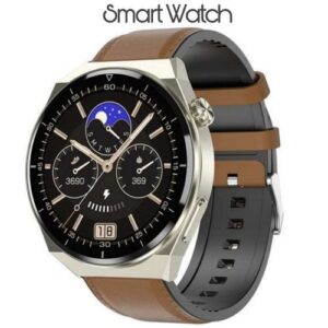 Asni For Men Waterproof Swimming Leather Original Smart Wrist Watch Pro For Fitness Apple IPhone And Android Smartwatch Wristwatches For Men (Atuch)