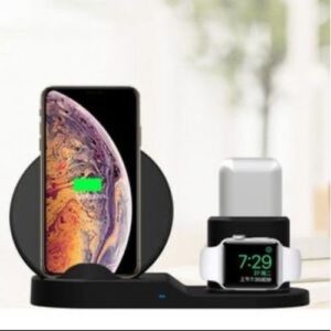 Fast Charge 3 In 1 Wireless Charger Dock Station For IPhone 11,12,13, 14, PRO MAX XS XR XS Max And SmartWatch Series 1 2 3 4 Headset Power Bank