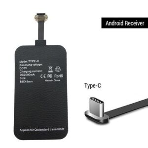 5v/2a 10w Qi Wireless Charger Receiver For Iphone Wireless Charging Adapter Mat For Andriod Type C