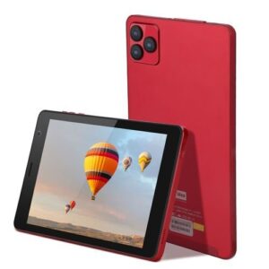 C Idea 8 Inch Tablet,Android 12 Portable Light Dual Camera Sim 256GB Adult Men Tablet With Case Red