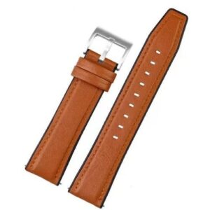 22MM Leather Strap Band For Samsung Galaxy Watch 3 (45mm), Watch 46mm, Gear S3 Classic/ Frontier
