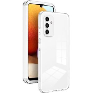 Case For Samsung Galaxy A15 Crystal Transparent Hard PC Bumper Case With Detachable Camera Protection Cover