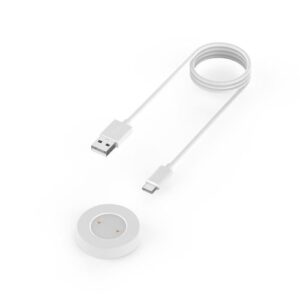 For Huawei Honor Watch GS Pro Smart Watch Portable Split Charger USB Charging Cable, Length:1m(White)