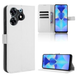 For Tecno Spark 10 Pro / K17 Leather Phone Case(White)