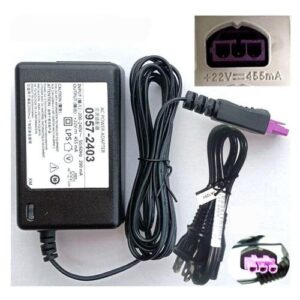 AC Adapter Charger 22V 455mA 0957~2403 0957~2385 For HP Deskjet 1010 1510 1515 2548 2648 Printer With AC Cable