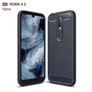Brushed Texture Carbon Fiber TPU Case For Nokia 4.2