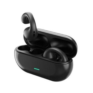 Ear Clip Bluetooth Headphones Bone Conduction Headphones Wireless Earbuds 3D Surround Sound Bass Sports Headphones with Microphone