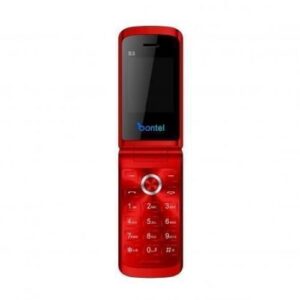 Bontel S3 1.77 Inch ColourDisplay,Flip Phone, 1000 Mah Battery-red