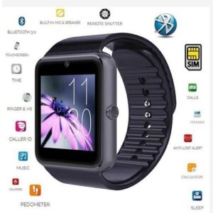 GT08 Bluetooth Smart Watch Touch Screen NFC Phone Mate For Andriod IOS (Black) WANKAI
