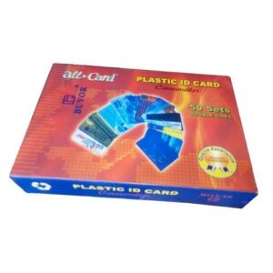 Buyor Plastic ID Card Consumables - 50 Sets (Double Sides)
