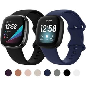 2-Pack Sport Band For Fitbit Sense/versa 3 Soft Silicone 3
