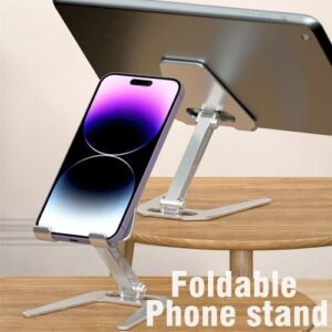 Foldable Phone Stand Phone Holder Desktop Stand-Silver