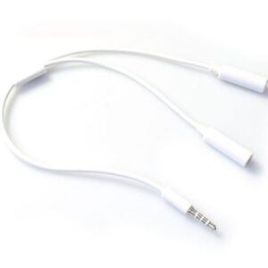 3.5mm Audio Music Splitter Cable Earphone Headphone Adapter 1 Male To 2 Female