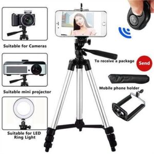 Aluminum Travel Tripod For Camera Phone Mount Flexible Lightweight Tripod Light Stand Photography For Field Youtube Phone
