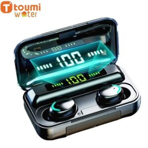 Bro Toumi F9 Bluetooth Wireless Earphone With 2000mAh Battery Headset - Black Xl