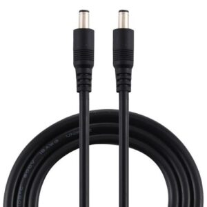 8A DC Power Plug 5.5 X 2.1mm Male To Male Adapter Connector Cable, Length:50cm(Black)