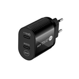40W Dual Port PD / Type-C Fast Charger, , EU Plug