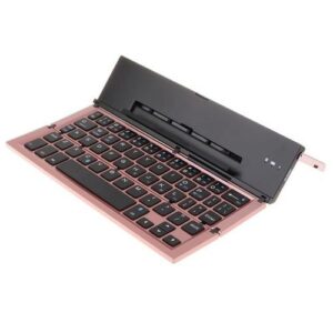 Foldable Wireless Bluetooth Keyboard For IPhone,Andriod Cellphone Pink